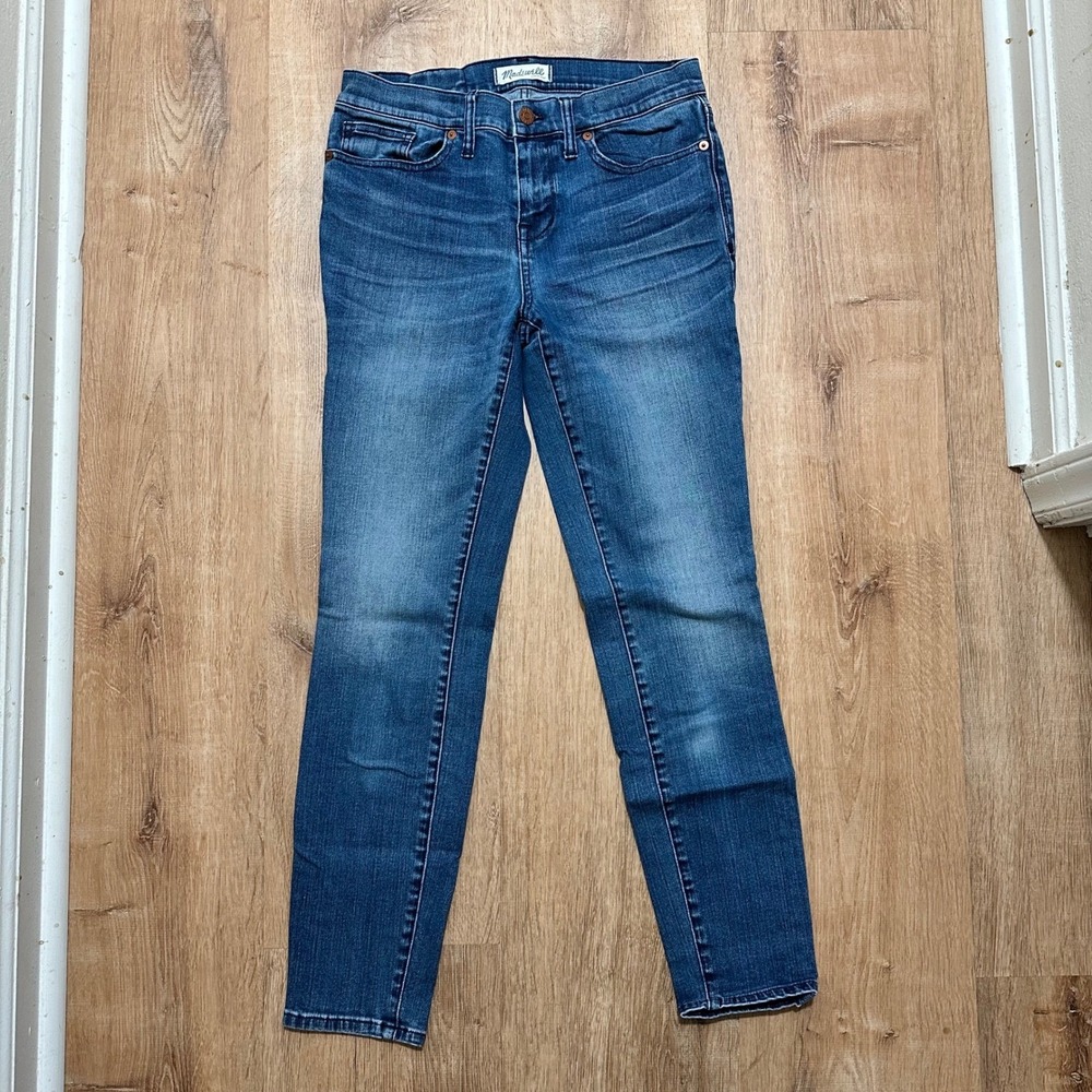 MADEWELL‎ | Women's 8" Medium Wash Skinny Skinny Jeans, Sunnyside, Size 28